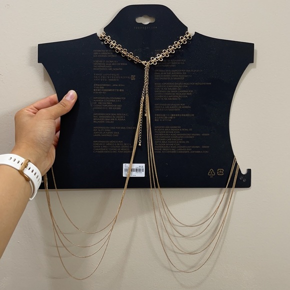 Forever 21 Collar Body Chain Necklace NWT - Picture 2 of 4